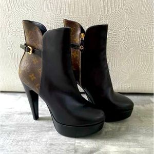Louis Vuitton Afterglow Platform Ankle Boots Size 41